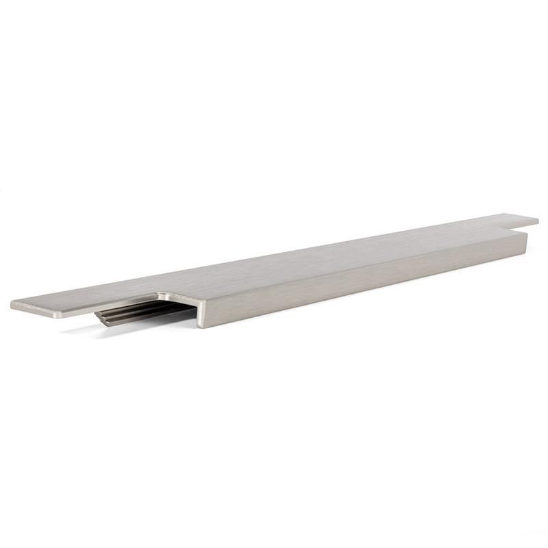 Walter Ratti Inox VIEFE Tirador Walter 347, Aluminium Brossé Inox, Epaisseur 19.5mm ...