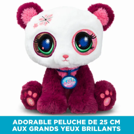 Bandai Littlest Pet Shop - Peluche Deluxe Panda 25 cm - BF00669 - Jouet Doux et Coloré