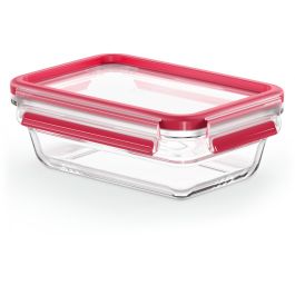 Emsa N10406 Clip & Close Glas Frischhaltedose 0.7 L Transparent/Rot
