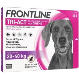 Frontline Pipetas Tri-Act pour chiens 20-40 kg - Lot de 3