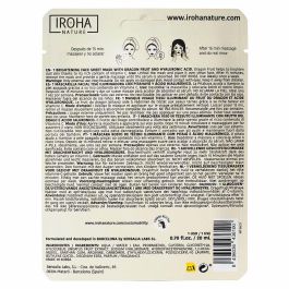 Iroha Masque en tissu Fruit du Dragon et Acide Hyaluronique Illuminant Hydratant 1 u