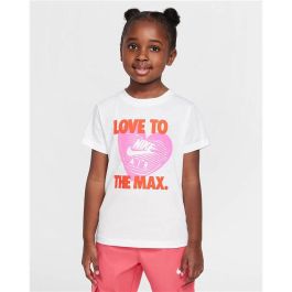 T shirt à manches courtes Enfant Nike Nkg Love To The Max Graphic Te Blanc 7-8 ans