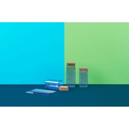 Fackelmann Jeu de 3 bocaux en verre avec couvercle Tasty Green 280, 330 et 450 ml