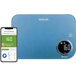 Sencor Balance de Cuisine Électronique SKS 7072BL - Capacité 5 kg, Précision 1 g, Écran LCD, Connexion App Precio: 39.096. SKU: B14Q3E69A8