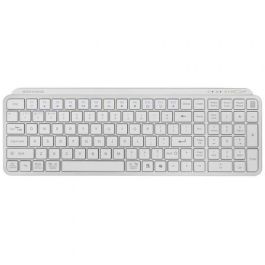Clavier sans fil Mars Gaming MKSILENKEYSWES Blanc Espagnol Qwerty