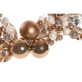 Couronne de Noël DKD Home Decor Métal Polyester (55 x 5 x 40 cm) (2 Unités)