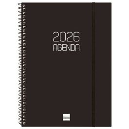 Agenda Finocam OPAQUE Noir A5 15,5 x 21,2 cm 2026
