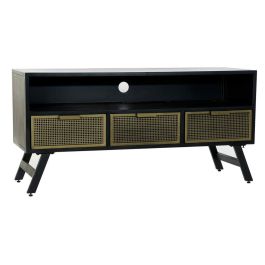 Meubles de télévision DKD Home Decor Noir Métal Doré (125 x 41 x 62 cm) Precio: 413.4999996. SKU: S3023013