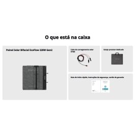 Panneau solaire photovoltaïque Ecoflow NextGen 220 W Pliable Portable