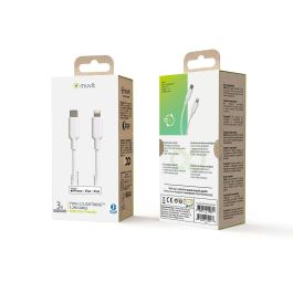 Câble Lightning Muvit MCUSC0006 Blanc 1,2 m
