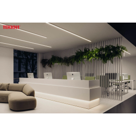 KIMERA Profil Aluminium NORS Noir Anodisé avec Diffuseur Opal, Tapons et Clips de Fixation 2,02M