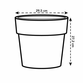 Elho Pot de fleurs rond Original 30 Ocre Ø 29,5 x H 27,3 cm Polypropylène