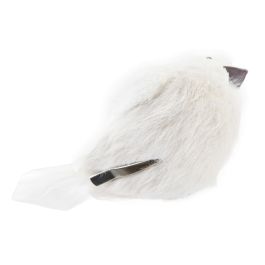 Décorations de Noël DKD Home Decor Mousse Oiseau Plume (10 x 6 x 8 cm) (2 Unités)