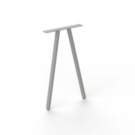 HERRAJES ALK Pied Métallique Anek H720 pour Tables - Hauteur 720mm, Largeur 418mm, Finition Gris