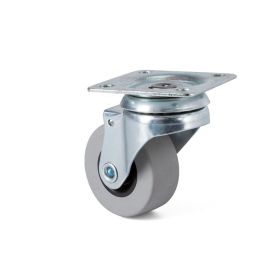 Q&Q Roue Pivotante ø40mm Caoutchouc Plastique Zinc 20Kgs/Roue 675.86