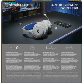 Casques avec Microphone SteelSeries Arctis Nova 7P Blanc