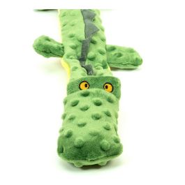 Jouet pour chien en peluche Gloria Dogmonsters Vert 100 % polyester Crocodile 65 x 5 x 6 cm