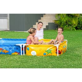 Bestway Piscine Rigide Enfant Avec Bac à Sable 213x122x30,5 cm +2 ans Jardin 00561