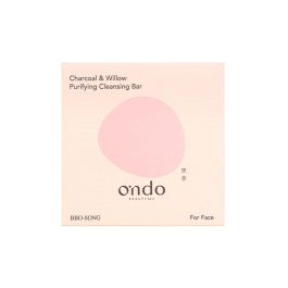 Ondo Beauty 36.5 Barre Nettoyante Purifiante au Charbon & Saule 70g - Nettoyant Visage Syndet, pH Équilibré, Anti-Acné, Exfoliant BHA