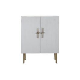 Armoire DKD Home Decor Blanc Doré Fer Bois de manguier 85 x 45 x 110 cm BAR