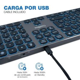 clavier et souris CoolBox COO-TEW02-BKB Noir