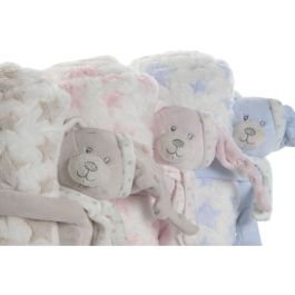 Coffret Bébé Home ESPRIT Bleu Beige Rose Polyester (3 Unités)