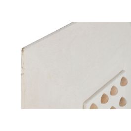 Décoration murale Home ESPRIT Blanc Naturel Scandi Boulettes 80 x 6 x 80 cm