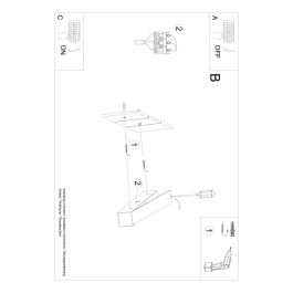 SOL Aplique PINNE 200 TH.235 Moderne Géométrique Minimaliste