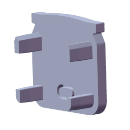 Bouchon de Fin de Profil Type ECO P04 - Plastique - Blanc - Avec Trou Amovible Precio: 0.5000004. SKU: B189ELQLH7