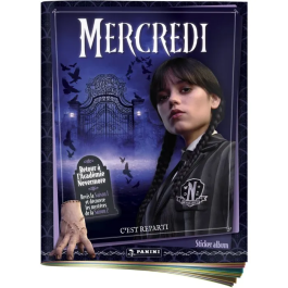 Panini Album de Stickers Collection Mercredi Saison 2 - 198 Stickers Dont 48 Spéciaux + Poster + Mini-Planche Tatouages Ongles - Nevermore Academy Precio: 22.104. SKU: B17SVAPRX5