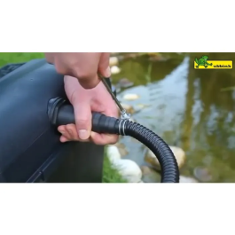 Ubbink Tuyau Spirale Renforcé Noir Ø25 mm (1") Longueur 10 m Résistant aux UV pour Pompe de Bassin et Filtration - Pression 1 bar