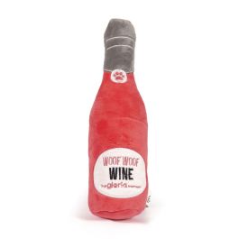 Jouet pour chien en peluche Gloria WOOF WOOF WINE Rouge Polyester Precio: 11.79. SKU: B1DB53WBBB