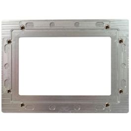 ALLNET Touch Display Tablet 10 Zoll zbh. Blende für Einbaurahmen, silber breit