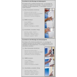 SUPERROLLO Enrollador de correa elctrico incorporado - GW60 - Para persianas y estores - Correa de 15 mm a 23 mm - SR10245