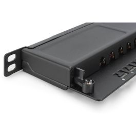 DIGITUS Cat.6A Slim Patch Panel, gesch.,8-Port, 0,5 HE, 10