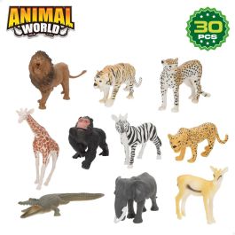 Set Animaux Sauvages Colorbaby Plastique 15 x 10 x 8 cm (4 Unités)