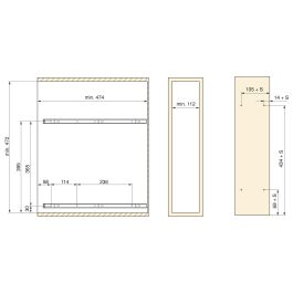 Emuca Porte-bouteilles extractible SupraMax, module 150mm, acier, chromé