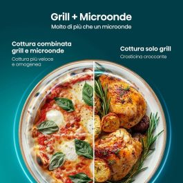 Micro-ondes avec Gril Hisense H23MOBS5HG4 Noir 800 W 23 L