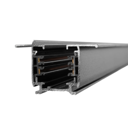 HO Rail Triphasé Encastrable pour Spots LED Noir 1M HO-LM3220-EM