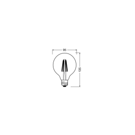 Ledvance LVE-4058075758223 Ampoule LED Classic E27 11W 1521Lm 4000K 300° IP20 Regulable