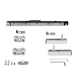 HERRAJES ALK Système de Porte Coulissante MOVE, Kit Porte Coulissante avec Panneau Fixe Optionnel, Montage Encastré, Plafond ou Mur, Aluminium Noir Mat, Réf. 689.12 / 689.13 Precio: 80.4999996. SKU: B12CY2RH7Z