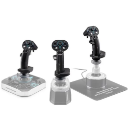 Thrustmaster Sol-R 3 AVA Add-On Grip - Poignée additionnelle avec technologie HEART - 21 boutons et 6 axes - Manche pour simulation spatiale