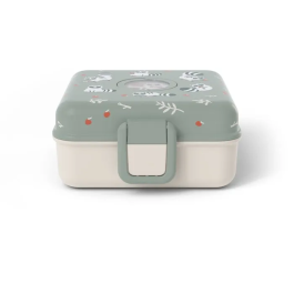 Monbento - Snacky Raccoon - Boîte à sandwich enfant 850 ml - sans BPA - lunch box avec couverts (fourchette, cuillère) et compartiment amovible