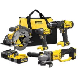 STANLEY Kit V20 SFMCK469M2-QW 18V Combiné avec Amoladora, Taladro Percutor, Atornillador de Impacto et Sierra Circular Precio: 441.5000004. SKU: B1C5BYMKJY