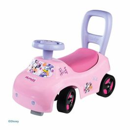 Smoby Porte-bébé 2 en 1 Minnie avec Boîte sous le Siège et Klaxon SMO3032160109689 dès 10 Mois Fabriqué en France