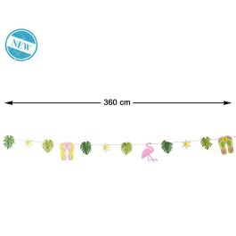 Guirnalda Hawaiana - Décoration de fête de 3,6 m avec fleurs tropicales colorées pour événements, jardins et barbecue Precio: 1.8. SKU: B1CHQT2ZN7