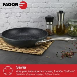 Poêle Fagor Savia Aluminium forgé Gris Ø 24 cm