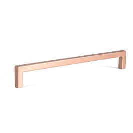 Viefe Tirador Zamak "U" Acabado Cobre Cepillado Distancia Agujero 192mm