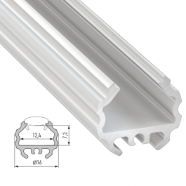 Profilé Aluminium MICO 2,02M - Lacadé Blanc