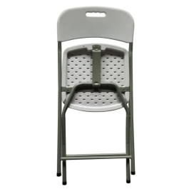 Ensemble de 2 Chaises Pliantes Structure en Acier Revêtement Poudre 42 x 42 x 87 cm Tube Acier Ø 19 x 1 mm